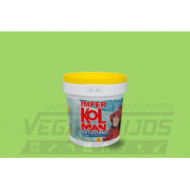 PINTURA IMPERMEABILIZANTE KOLMAN VERDE SATINADO 750 ML.