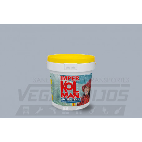 PINTURA IMPERMEABILIZANTE KOLMAN GRIS SATINADO 750 ML.