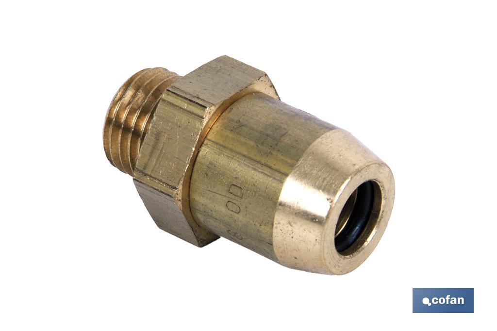 CONECTOR RAUFOSS TUBO 3/8-ROSCA 14X1,5