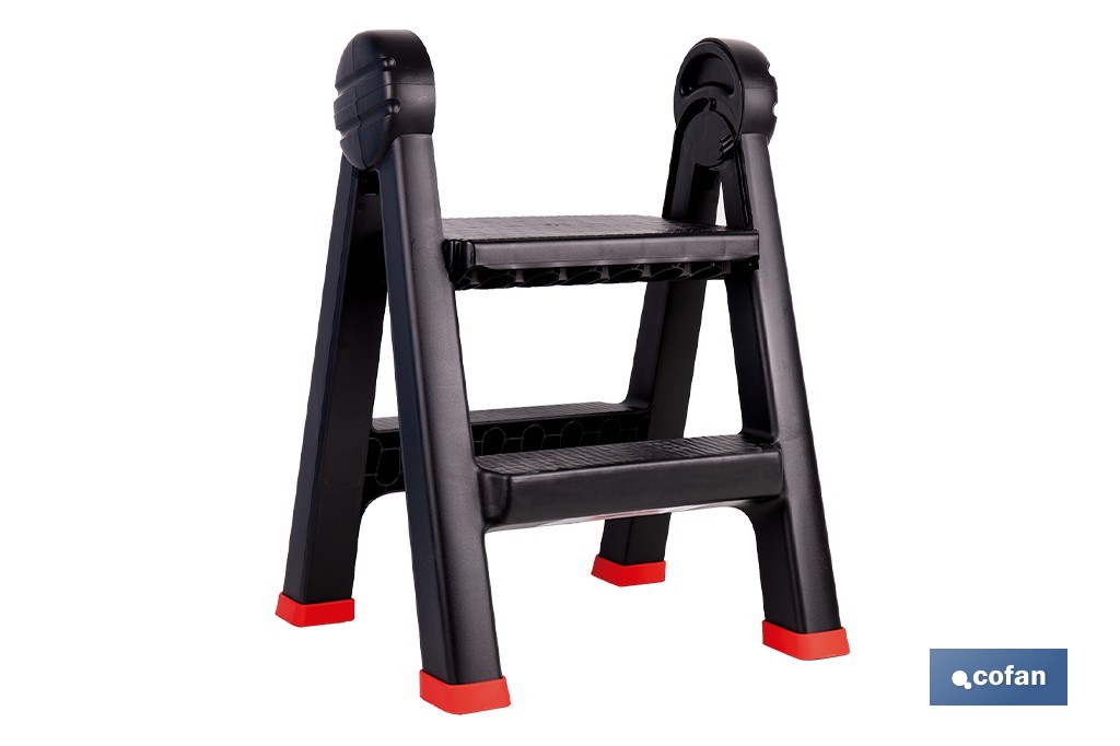 TABURETE ESCALERA 2 PELDAÑOS 470 X 435 X 630 MM