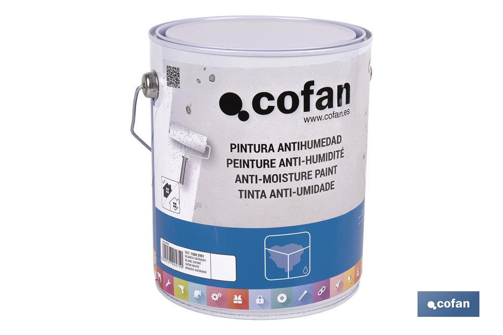 PINTURA ANTIHUMEDAD SINTÉTICA (4 L)  BLANCO SATINADO