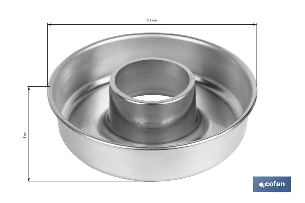 MOLDE ROSCO  ALUMINIO 21cm venta unitaria