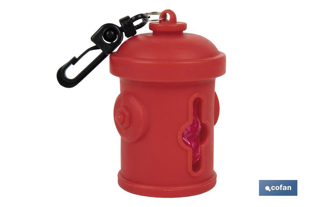 DISPENSADOR DE BOLSAS PARA MASCOTAS ROJO  7,8X5CM