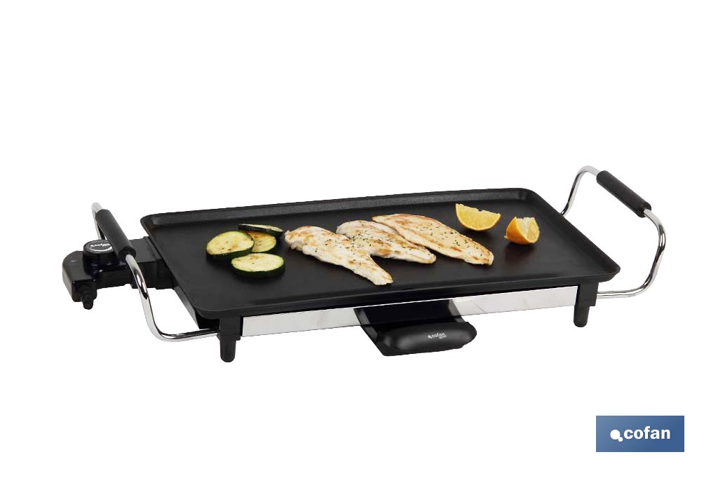 PLANCHA DE ASAR ELECTRICA 2000W 45 X 25 X 7 CM