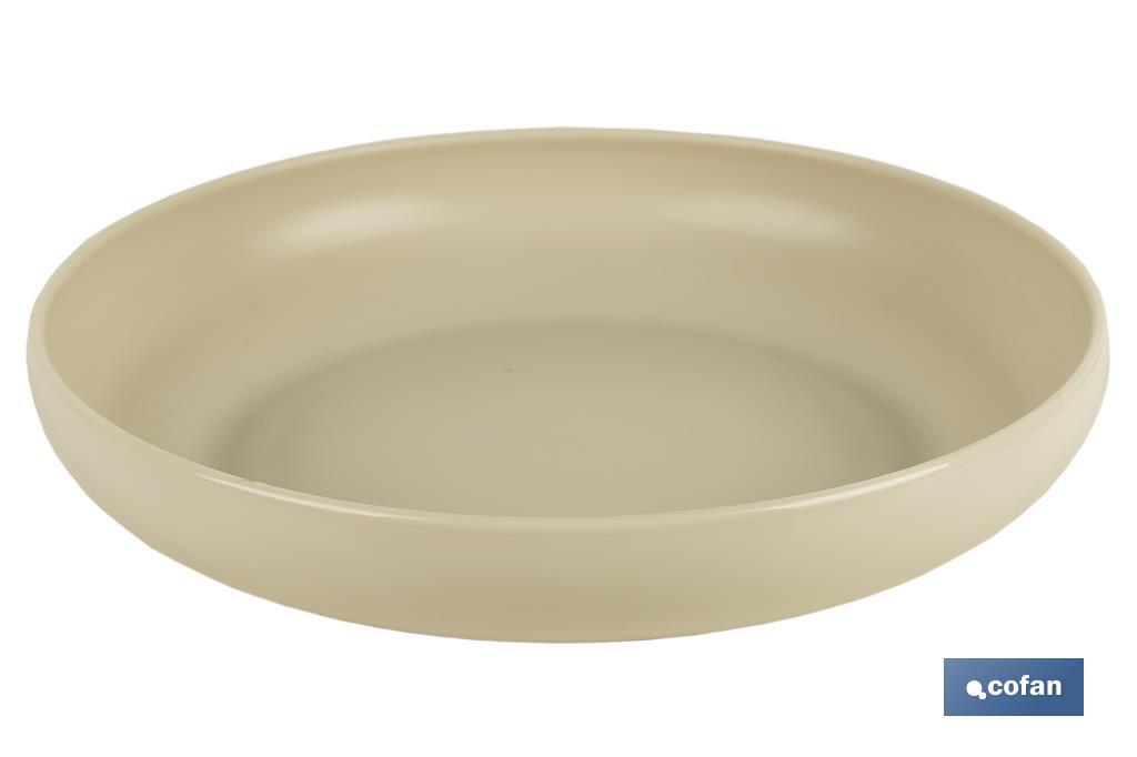 PLATO BEIGE 20cm MODELO NARA 850ml