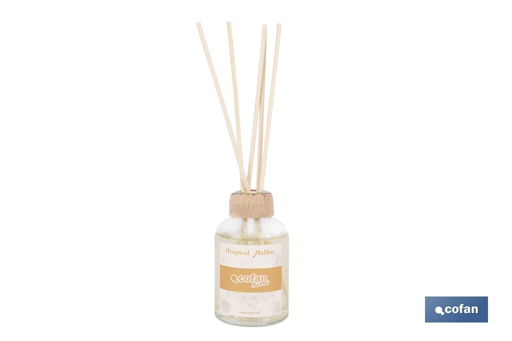 AMBIENTADOR DE VARILLAS  TROPICAL MALIBU 50 ML