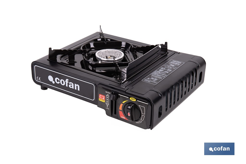 HORNILLO DE GAS PORTÁTIL CON BOQUILLA UNIVERSAL 34 X 28 X 11,5 CM