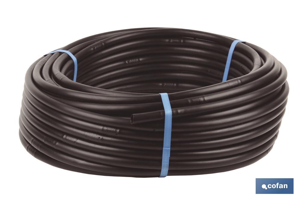 Curso de colisión tinción retorta TUBO 50M RIEGO GOTEO NEGRO (Gotero a 0,33m) Ø16MM