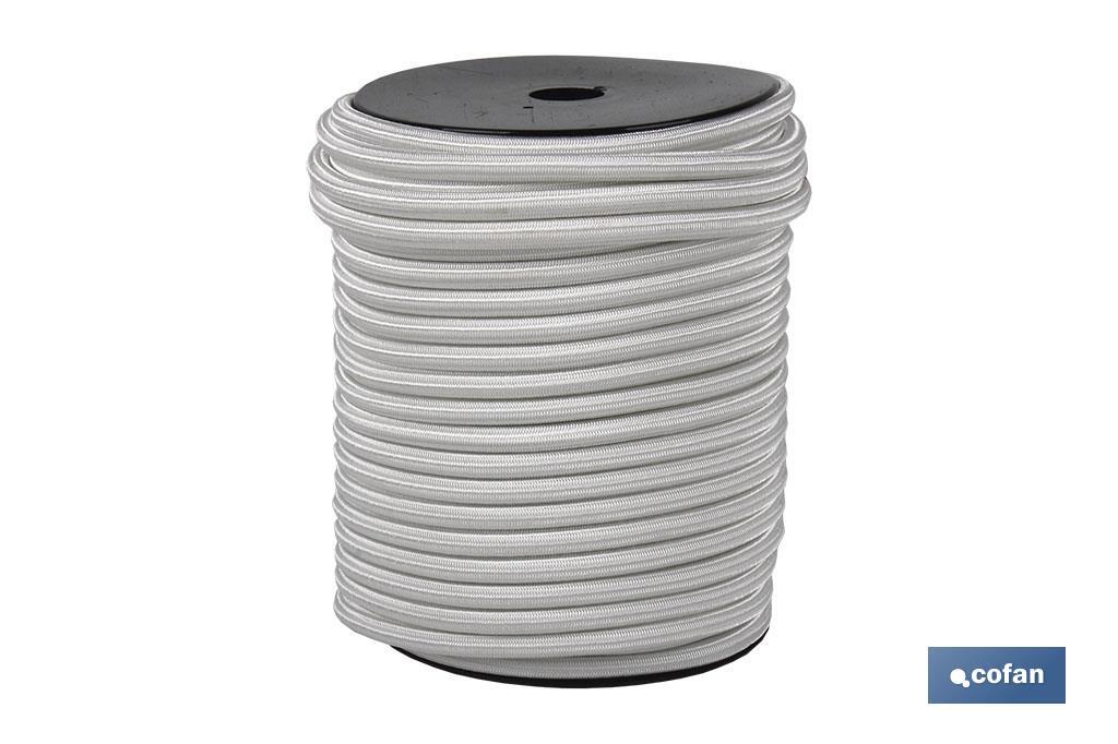 CUERDA ELASTICA (Látex 1ª) 10MM 50 M. BCO (PACK: 1 UDS) CUERDA ELASTICA (Látex 1ª) 10MM 50 M. BCO (PACK: 1 UDS)