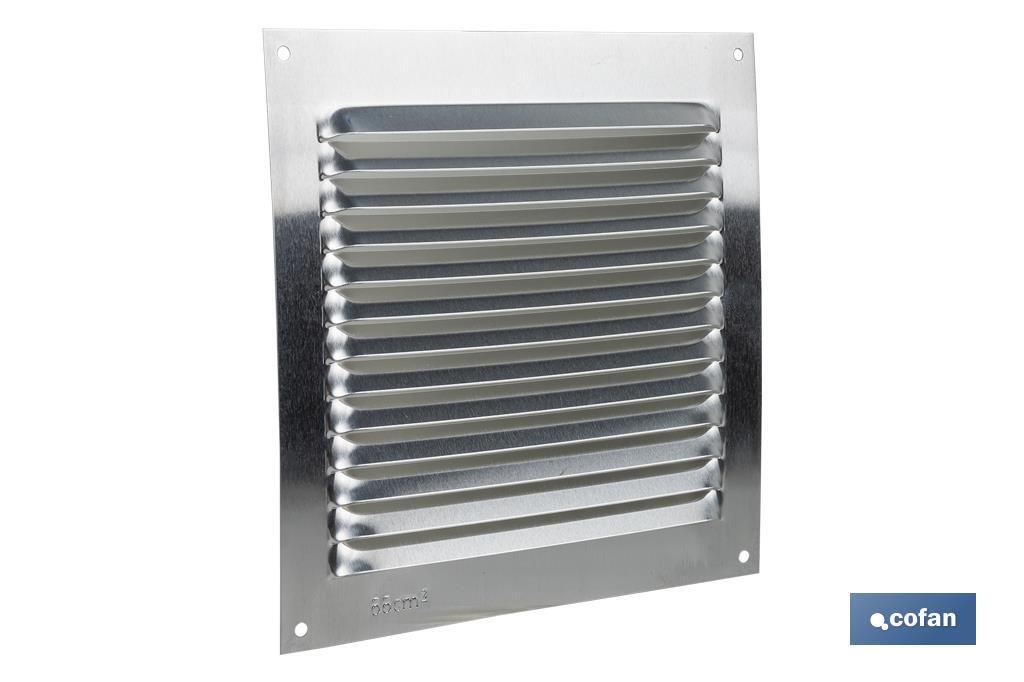 REJILLA DE VENTILACIÓN ALUMINIO 15 X 15 CM venta unitaria (PACK: 1 UDS)