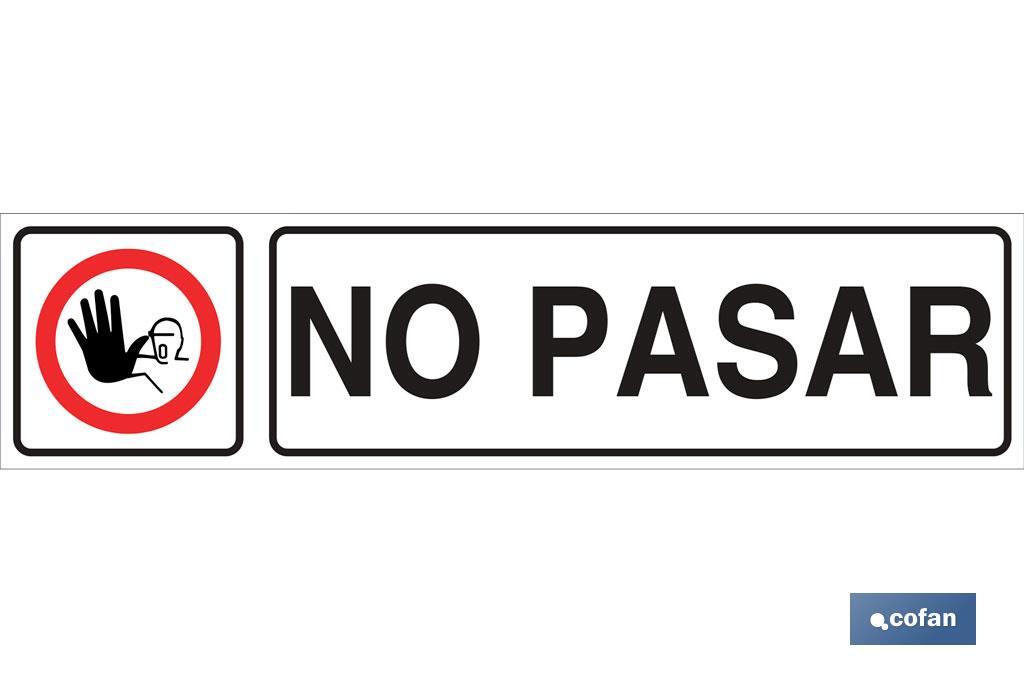 SEÑAL GLASSPACK ADHESIVA 250X62MM. (PACK: 1 UDS)