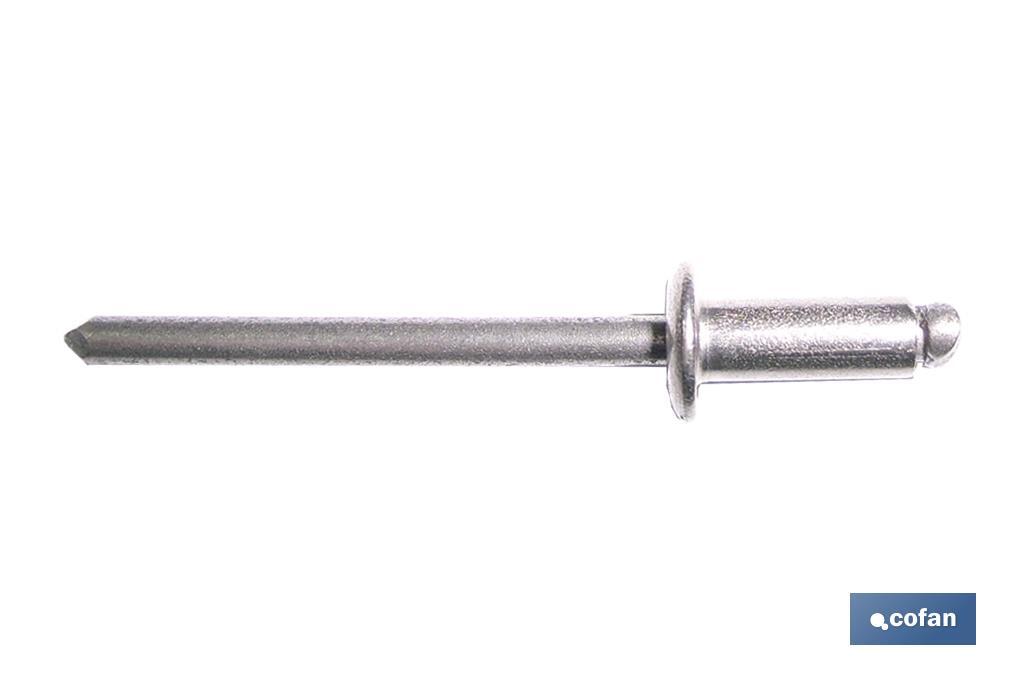 REMACHE ACERO INOX. A-2  3.2 X 8 MM (PACK: 1000 UDS)