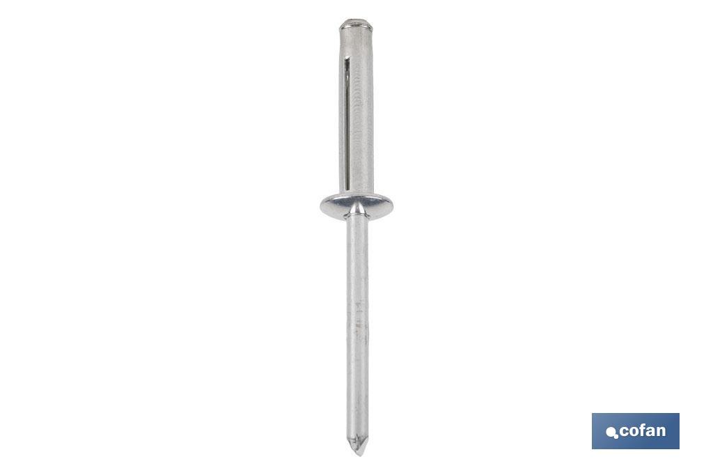 REMACHES ALUMINIO TREBOL 4.8 X 20 MM (PACK: 250 UDS)