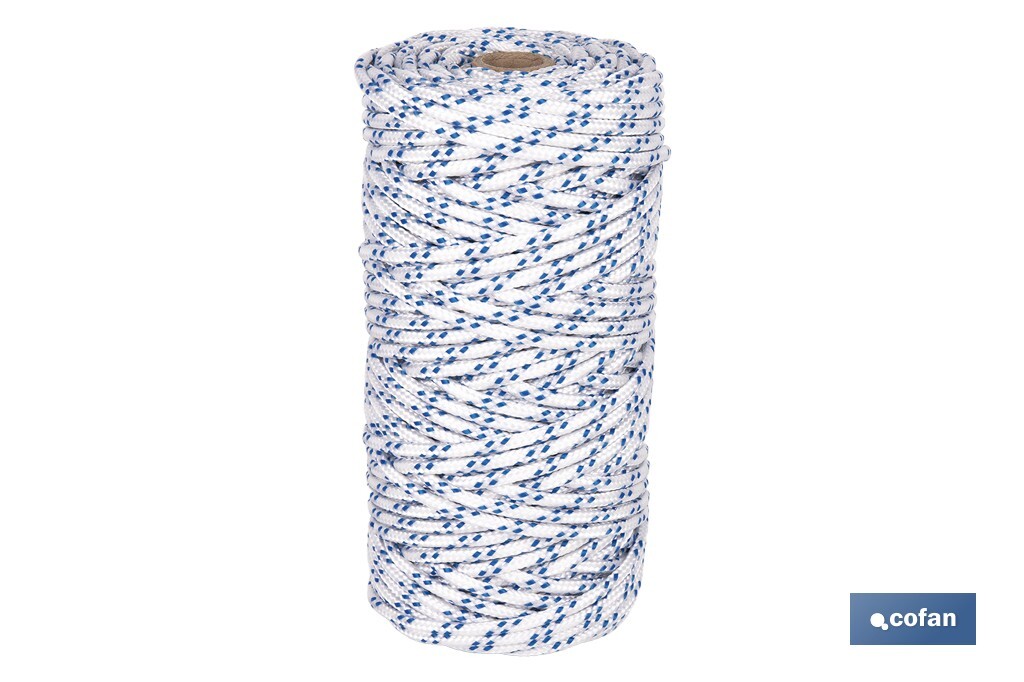 CUERDA TRENZADA POLI 6MM 100 MTS (PACK: 1 UDS)