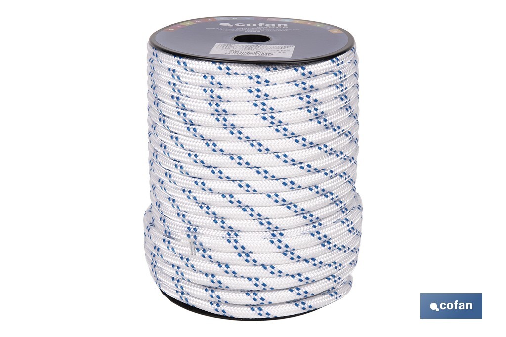 CUERDA TRENZADA POLI 10MM 50 MTS (PACK: 1 UDS)