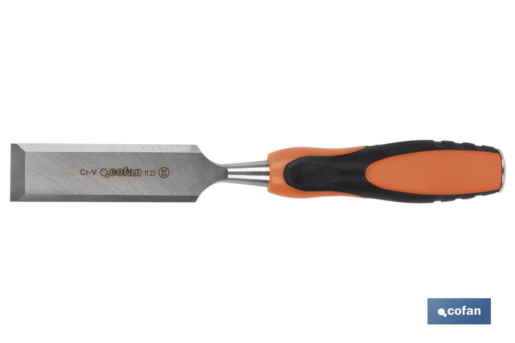 FORMÓN CON MANGO BIMATERIAL ANCHO DE CORTE 32 MM (PACK: 1 UDS)