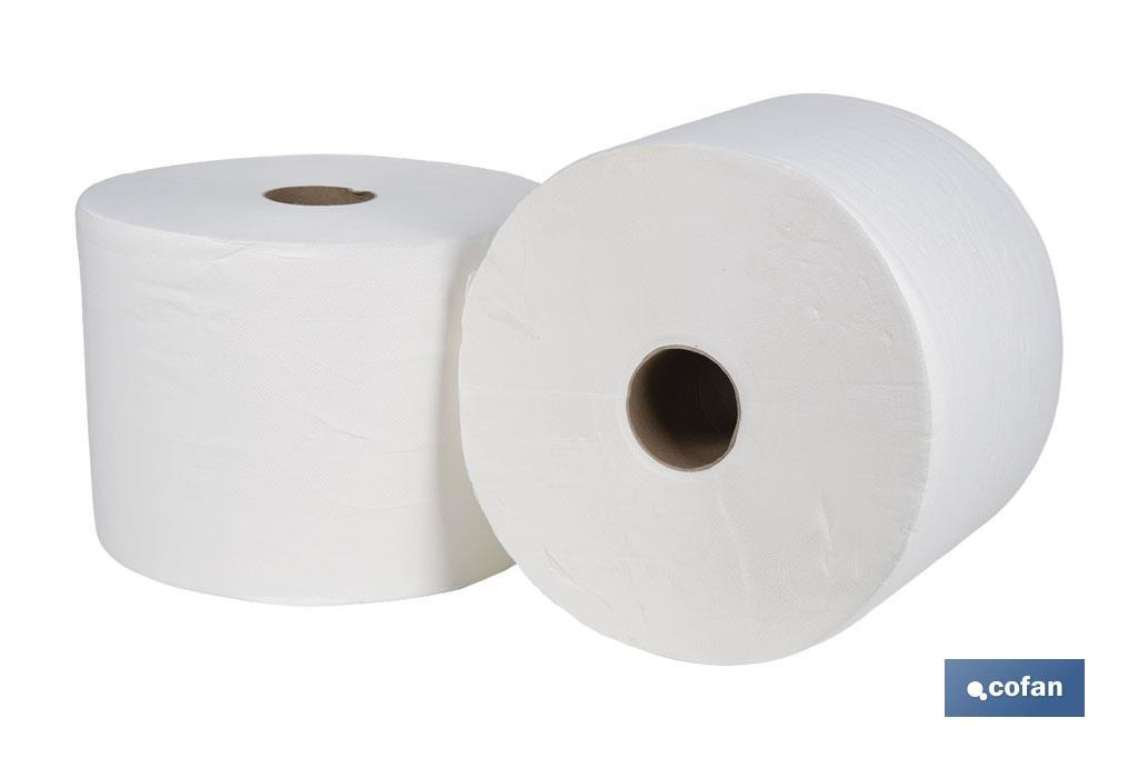 BOBINA CELULOSA EXTRA-LAMINADA VIRGEN 2 CAPAS 3K. 287 MT(2ROLLOS). (PACK: 1 UDS)