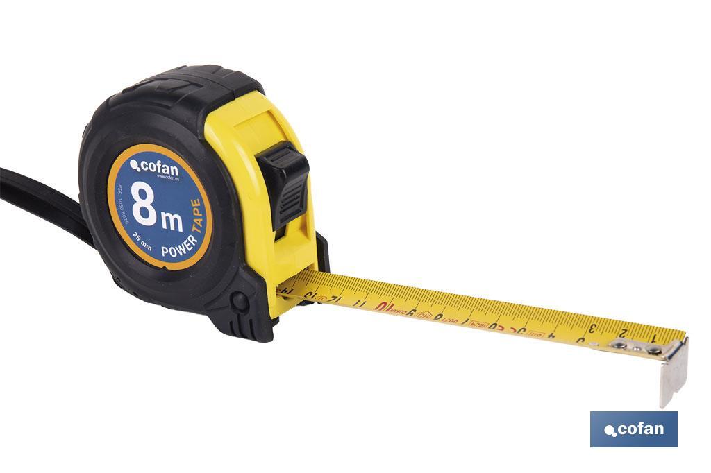 FLEXÓMETRO PROTEC. GOMA 25 MM X 8 M (PACK: 1 UDS)