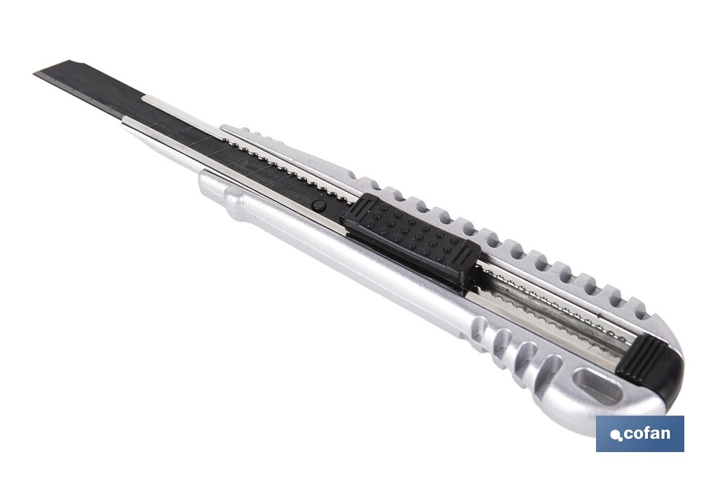 CÚTER DE ALUMINIO 9 MM (PACK: 1 UDS)