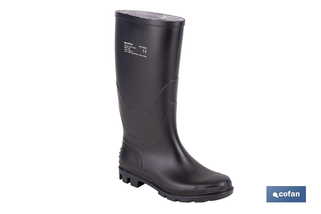 BOTA ALTA DE AGUA PVC NEGRA OB FO SR TALLA 37 (PACK: 1 UDS)