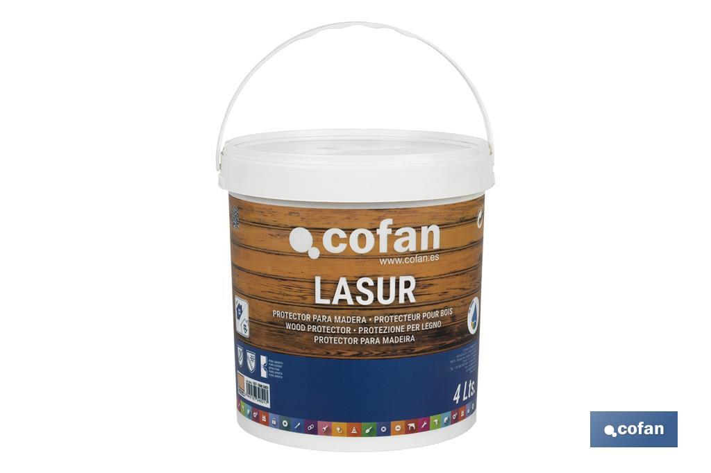 LASUR PROTECTOR AL AGUA PARA MADERA MATE INCOLORO 4 L (PACK: 1 UDS)