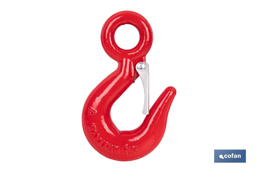 GANCHO C/SEGURO ALTA RESISTENCIA TN-7 (PACK: 1 UDS)