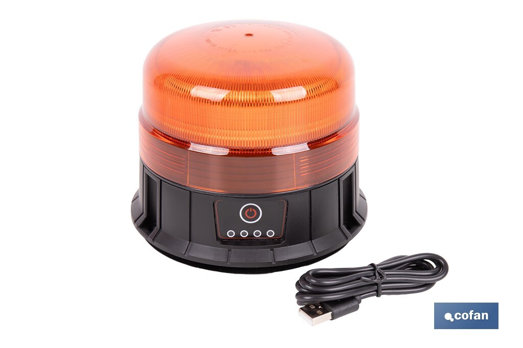 LUZ GIRATORIA 39 LED SMD IMÁN RECARGABLE (PACK: 1 UDS)