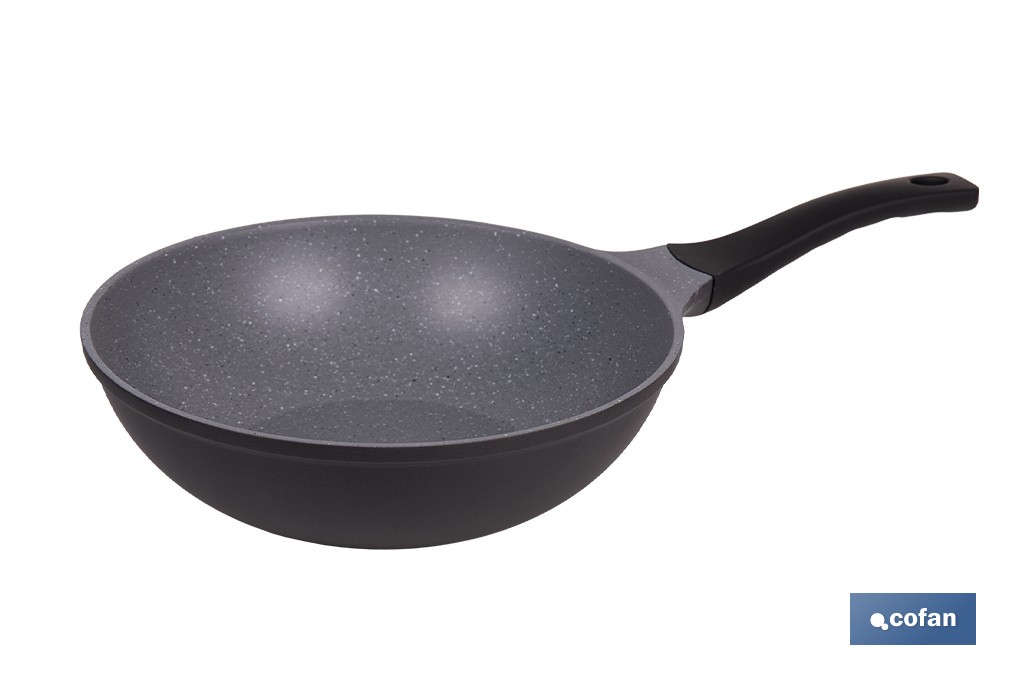 SARTÉN WOK DE INDUCCIÓN DE ALUMINIO FORJADO Ø30 CM ANZIO (PACK: 1 UDS)