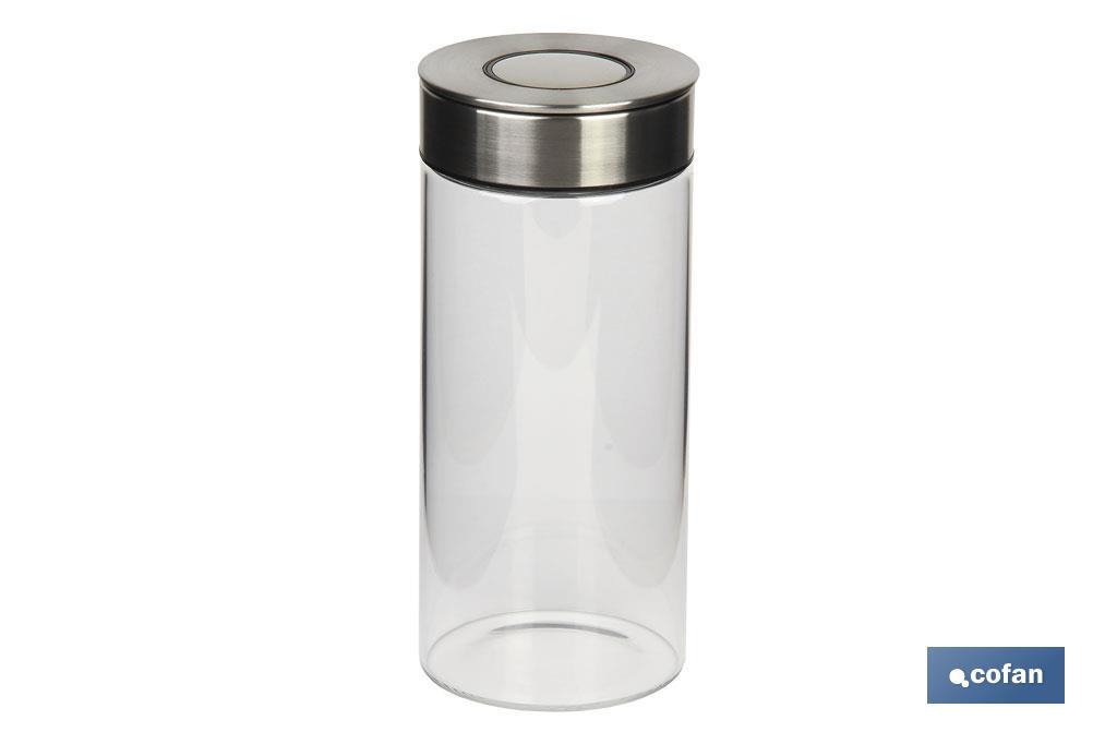 FRASCO BOROSILICATO+ACERO MODELO CICER 1700 ML 29.5 X 10 CM (PACK: 1 UDS)