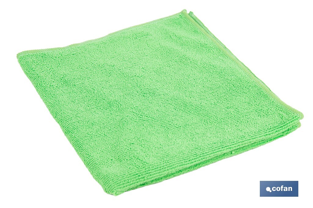 BAYETA MICROTEX 40X40cm COLOR VERDE (PACK: 1 UDS)