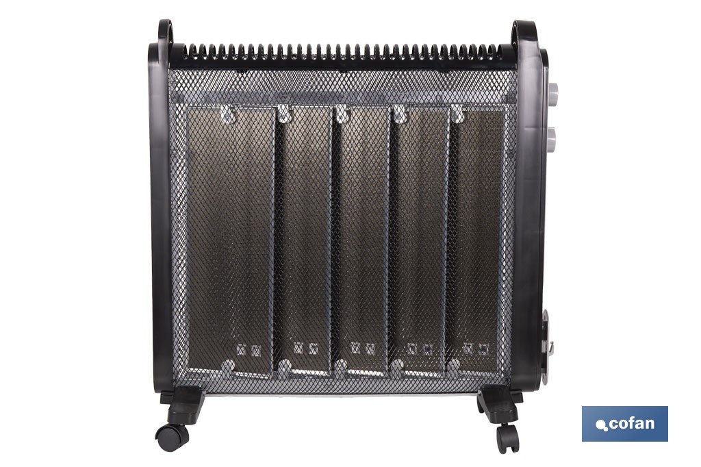 RADIADOR DE MICA NEGRO MODELO ASTANA 2000W (PACK: 1 UDS)