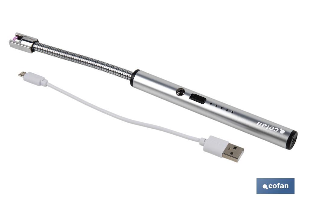 ENCENDEDOR ELECTRICO CON ARCO DE PLASMA  USB MEDIDAS 26 X 1.5 cm (PACK: 1 UDS)