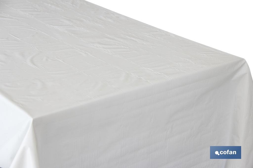 PROTECTOR DE MESA DE  PVC BLANCO 1,40 x 50  m (PACK: 1 UDS)