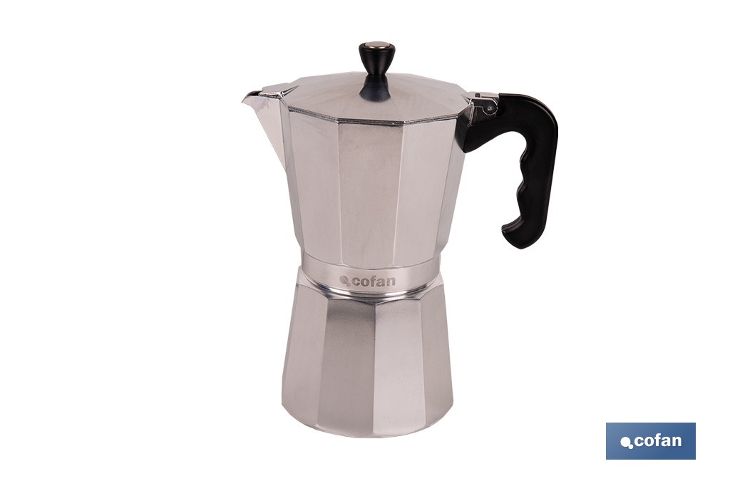 CAFETERA ITALIANA DE ALUMINIO PARA INDUCCIÓN 12 TAZAS (PACK: 1 UDS)
