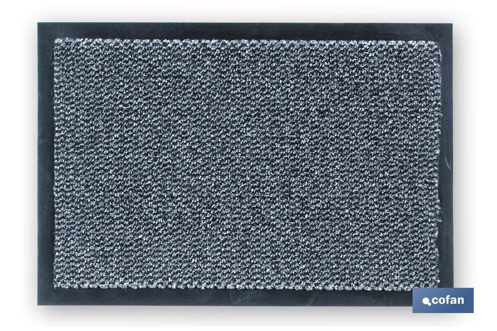FELPUDO INTERIOR POLIPROPILENO 40X60cm GRIS (PACK: 1 UDS)