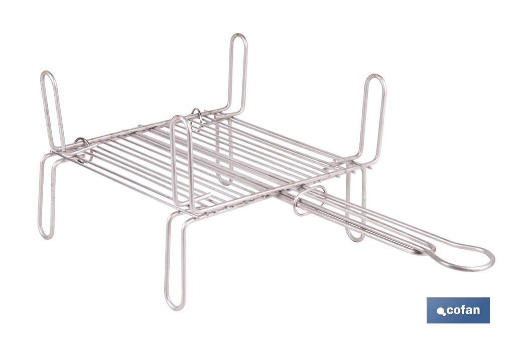 PARRILLA DOBLE INOX 450X 450MM (PACK: 1 UDS)