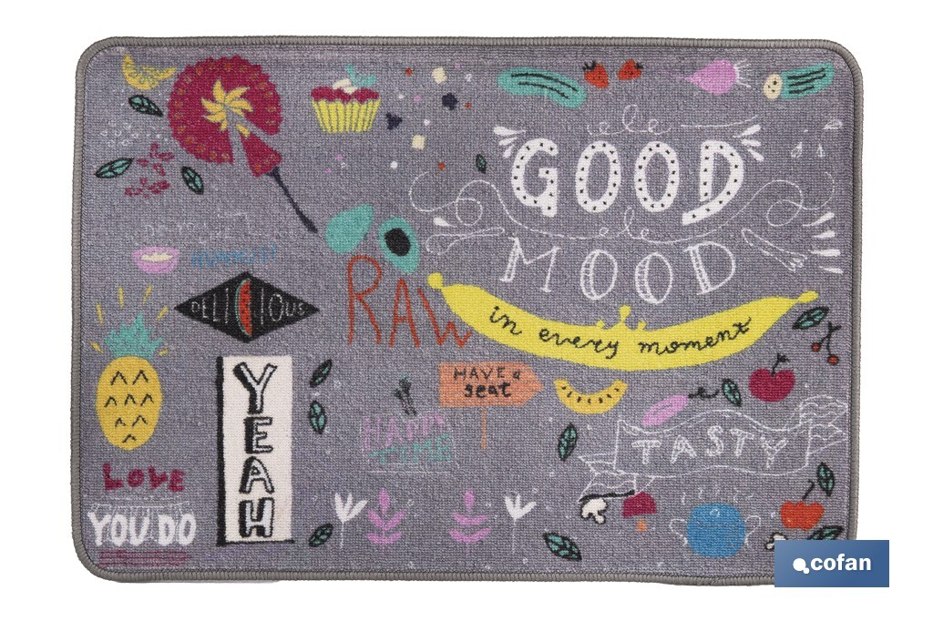 FELPUDO CON ESTAMPADO DIGITAL GOOD 50 x 70 CM (PACK: 1 UDS)