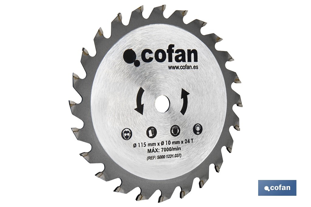 DISCO CORTE 115x10mm 24T MINISIERRA CIRCULAR (PACK: 1 UDS)