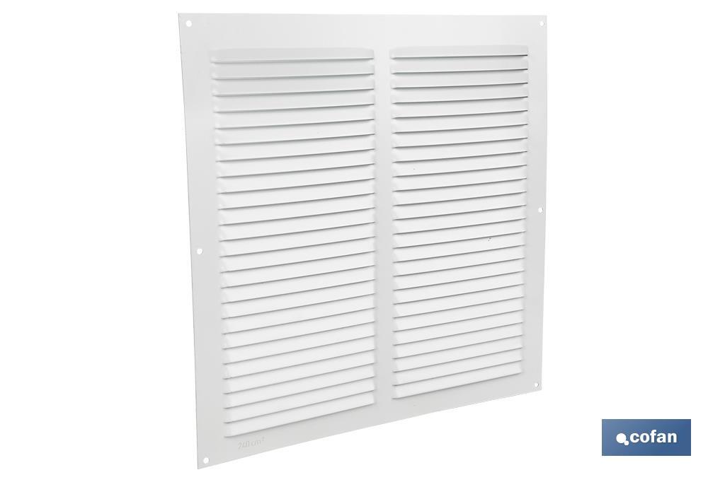 REJILLA DE VENTILACIÓN ALUMINIO BLANCO 30 X 30 CM venta unitaria (PACK: 1 UDS)