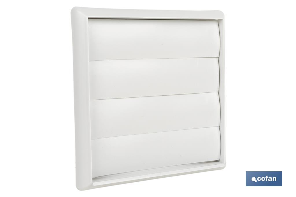 REJILLA DE VENTILACIÓN ABS BLANCO LAMAS MÓVILES Ø12 CM (PACK: 5 UDS)