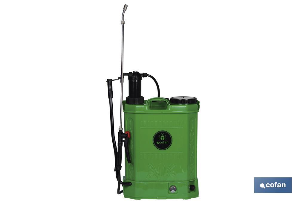 PULVERIZADOR DE ESPALDA 16 L DUAL- ELECTRICO/MANUAL (PACK: 1 UDS)