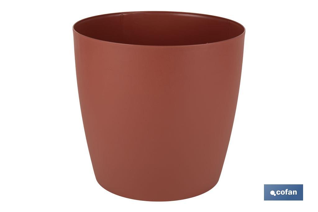 MACETA CAMELIA DE COLOR ARCILLA 14 X 13,8 CM (PACK: 12 UDS)