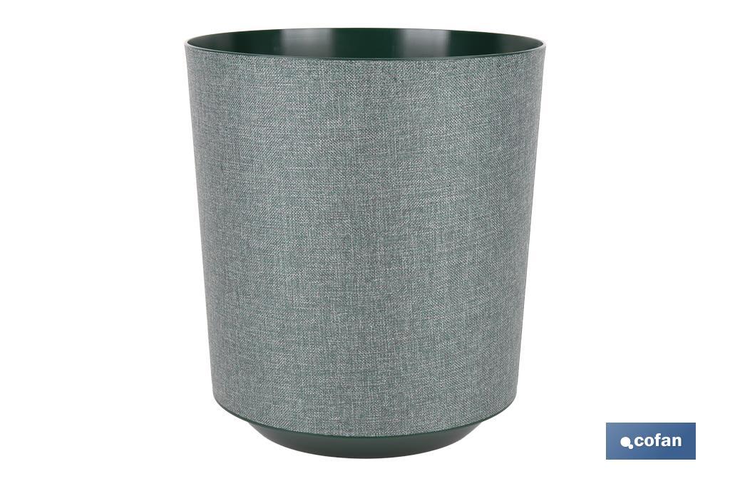 MACETA O MACETERO GAMA TEXTIL COLOR VERDE PP Ø 285 X 316 MM 16 L (PACK: 4 UDS)