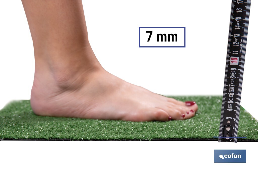 CÉSPED ARTIFICIAL 7 MM (1X5 M) (PACK: 1 UDS)