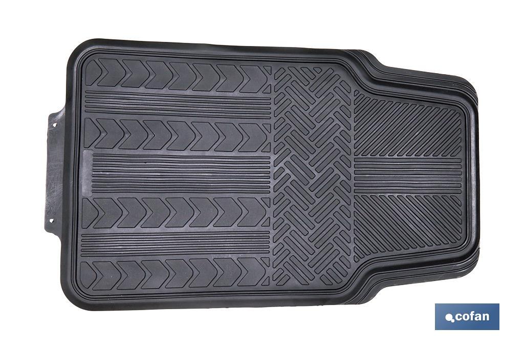 JUEGO DE ALFOMBRILLAS DE PVC PARA AUTOMÓVIL 4 UDS.