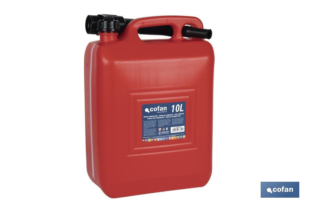 BIDÓN DE COMBUSTIBLE 10 L (PACK: 4 UDS)