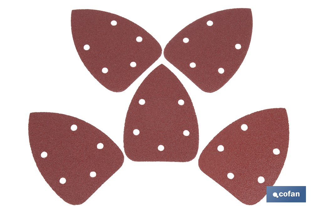 HOJA DE LIJADO LIJADORA MOUSE 5 AGUJEROS 100 X 140 MM G 80