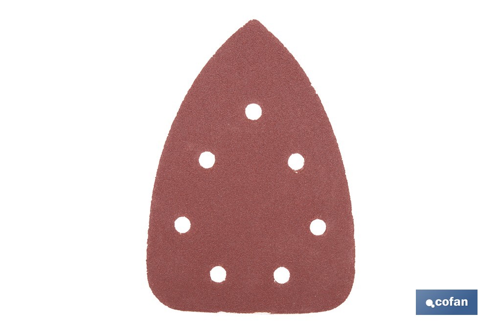 HOJA DE LIJADO LIJADORA MOUSE 7 AGUJEROS 100 X 140 MM G 120