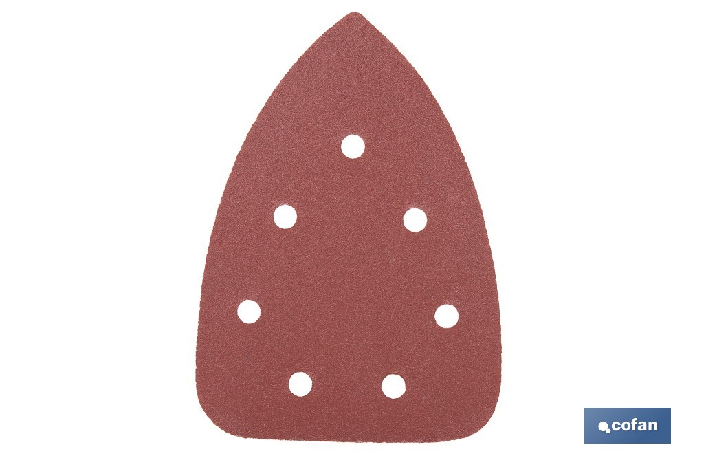 HOJA DE LIJADO LIJADORA MOUSE 7 AGUJEROS 100 X 140 MM G 180