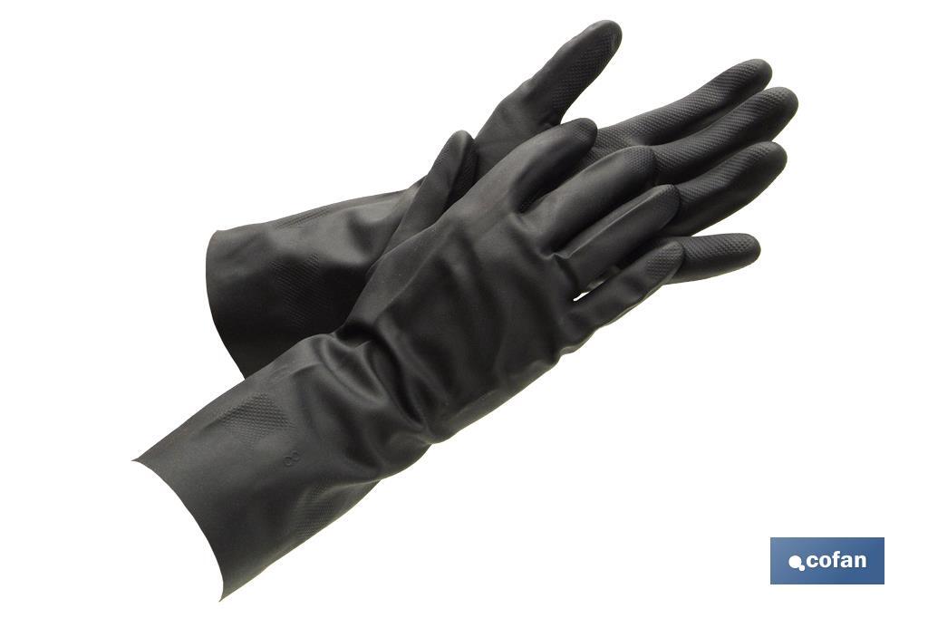 GUANTE NEGRO NEOPRENO 100% T 8